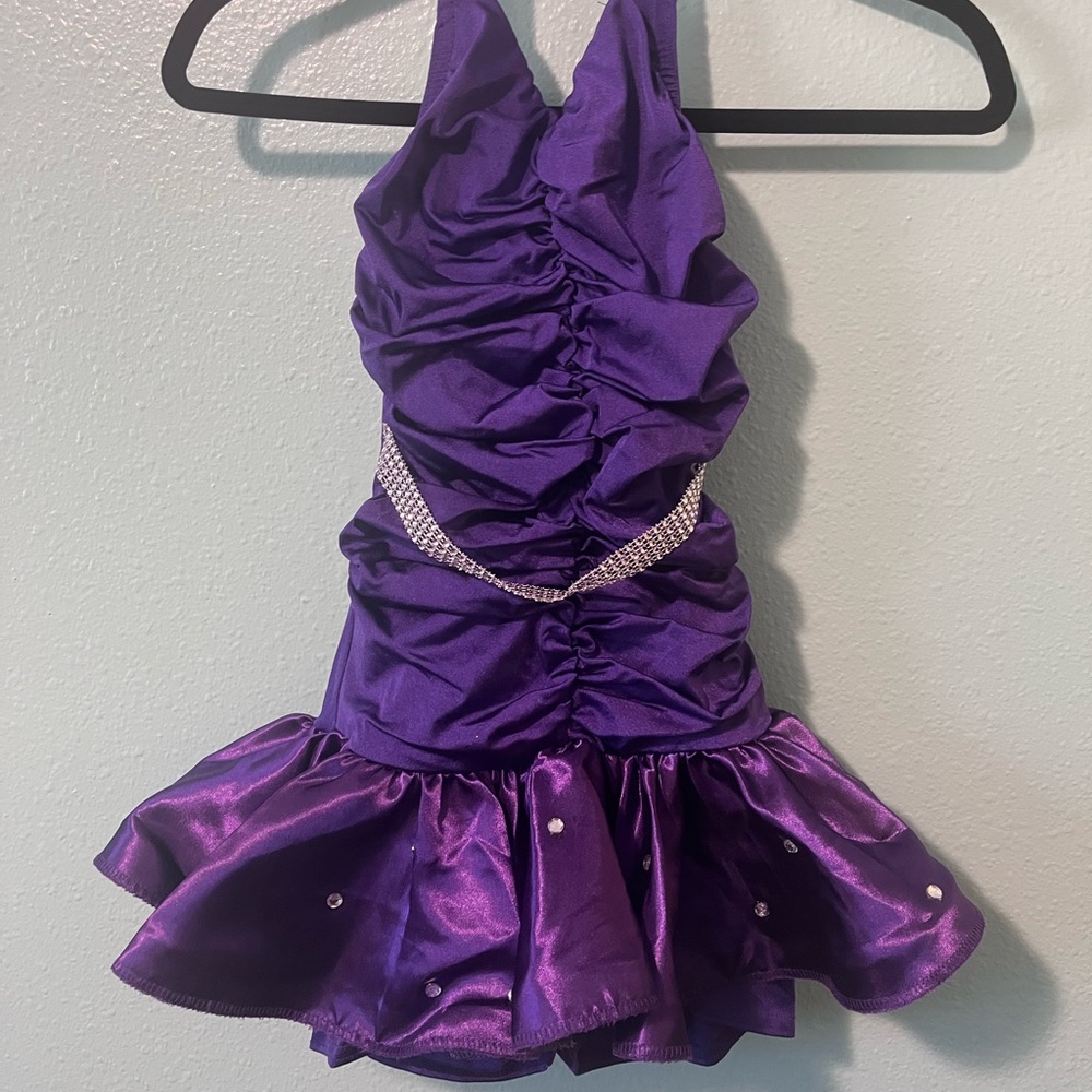 Kelle Purple Kids Dance Costume